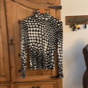 H&M mock turtleneck - Houndstooth design